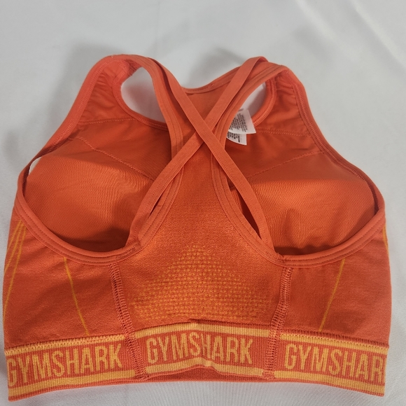 Gymshark Apparel Size XS Orange Crush Top with Jet Black Leggings - Picture 8 of 8